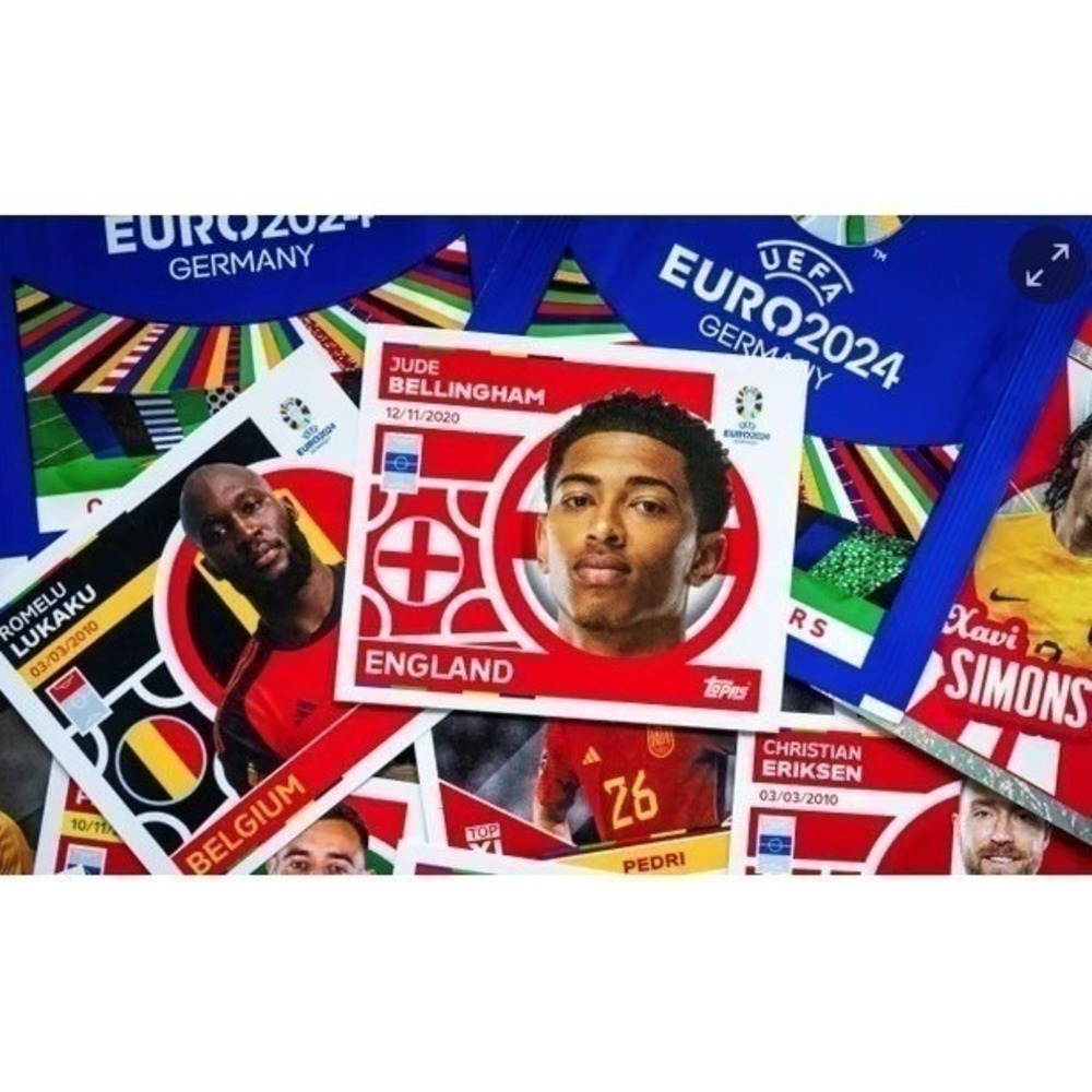 EURO 2024 - TOPPS sticker collection - Choose any 5 - PTW - Silver foil
